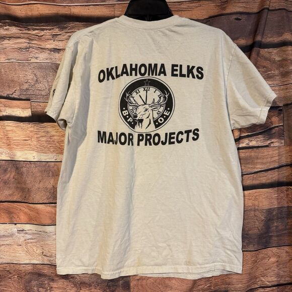 Vintage Oklahoma Highway Patrol Cadet Lawman Academy Elks Oklahoma L T-Shirt - Picture 5 of 9
